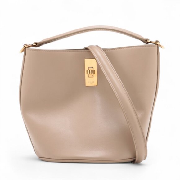 Celine Teen Bucket 16 Bucket Shoulder Bag Beige - Picture 1 of 11